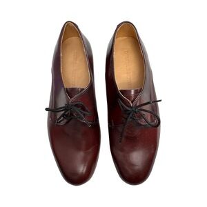 Dieppa Restrepo Burgundy Leather Oxford Shoes Women’s Size 6 Handmade Artisan